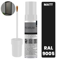 Touch-up paint with a brush for kitchen furniture fronts Black Jet Black RAL 9005 Matt