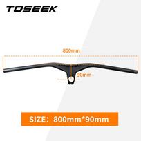 TOSEEK Mtb Handlebars And Stem 28.6mm-17Degree Carbon Integrated Handlebar For Mountain Bike 660~80070/80/90/100mm Bicycle Parts