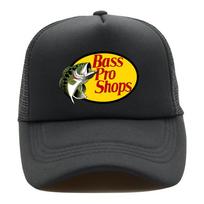 Fashion Fish Trucker Caps Men Funny Fishing Printing Hat Baseball Cap Cool Summer Unisex Mesh Net Caps Adjustable black