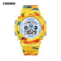 Sport Digital Watch for Kids Luminous Children's Electronic LED Waterproof Watches Casual Childrens Wristwatches Montre Enfant yellow