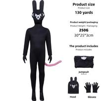 Gyvūnų Ligoninės Katės Cosplay Kostiumas Iš Poliesterio Medžiagos Vaikų Vaidmenų Žaidimams Mouse,Kid 110CM black
