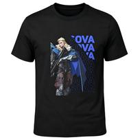 Sova Valorant Game Character Graphic Men T‑Shirt XXL juoda