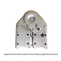 Attic Ladder Hasp Hinge Joint Connector 0-180° Adjustable Replacement Lightweight Bolts Included 58x21mm Interface