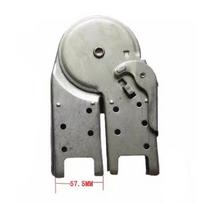 Attic Ladder Hasp Hinge Joint Connector 0-180° Adjustable Replacement Lightweight Bolts Included 55x20mm interface gray