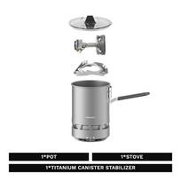 Fire-Maple Petrel Quickboil Pro System Ultralight Cooking System Portable Lightweight Outdoor Backpacking Gas Stove for Camping