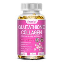 Soomiig Glutathione Collagen Capsules, 3500mg, with Milk Thistle, Alpha Lipoic, 120 Capsules 120 Capsules