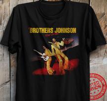 Tuo metu The Brothers Johnson Marškinėliai George Louis Visą tai ir Antrasis Pasaulinis Karas Unisex Marškinėliai XXXXL brown