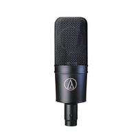 Audio-Technica AT4033a Side-Address Cardioid Condenser Microphone, XLR, Shock Mount Included, Black juoda