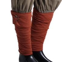 Medieval LARP SCA Viking Putties Leg Wraps With Clasps Vintage Mens Viking Pirate Costumes Cosplay Accessories One Size&Medieval Accessories black