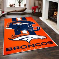 Denver Broncos Logo Rug Design Non-slip rug suitable for living room and bedroom sofas 100x120cm( 39x47in )
