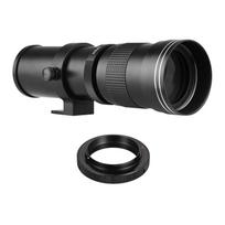 Camera MF Super Telephoto Zoom Lens F/8.3-16 420-800mm T2 Mount with AI-mount Adapter Ring Universal 1/4 Thread Replacement for Nikon AI-mount D50 D9 juoda