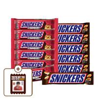 Snickers Strawberry Flavor 40G 6Pcs + Peanut 51G 6Pcs blue