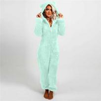 Fashion Onesies Fleece mieguisti kombinezonai plius dydžio gobtuvų komplektai Moterų pižamos Suaugusiems žiemai Šiltos pižamos Moterys 5XL white