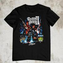 Vintage Guitar Hero Games Cartoon Gaming Unisex S-5XL Shirt ILS239 L black