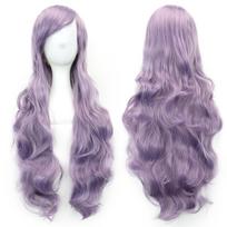Soowee Garbanoti Ilgi Sintetiniai Plaukai Žalia Peruka Plaukų Priauginimas Rožinis Juodas Šventiniai Plaukai Cosplay Perukai Moterims 32inches gray