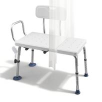 VEVOR Tub Transfer Bench for Bathtub, 400 lbs Capacity Heavy Duty Shower Chair with Arm, Backrest and Curtain Slot 88 x 53 x 90.5 cm