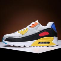 Large Size Air Cushion Outdoor Casual Sports White Shoes for Men Breathable Comfortable Couple Walking Sneakers for Spring Daily Wear 47 white