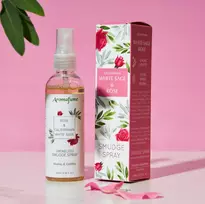 Purškiamas namų kvapas su Rože ir Baltuoju šalaviju (100 ml)