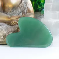 Gua sha žalio avantiūrino masažinis akmuo