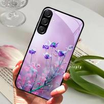 Skirta Samsung A26 5G dėklas Kietas PC Grūdintas stiklas Telefono dangtelis Skirta Samsung Galaxy A36 A56 5G Madingas Gyvūno stiklo apsaugos dėklai Galaxy A26 5G white