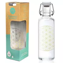 Soulbottle „Gyvybės gėlė“ – stiklinė gertuvė (600 ml)