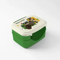 „Shaun the Sheep“ ir „Timmy“ bento pietų dėžutė su užsegamu dangteliu ir stalo įrankiais