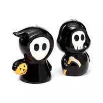 „Skull Boy & Ghost Boy“ keramikos druskos ir pipirų rinkinys