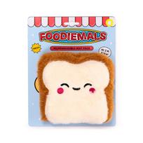 „Toast Foodiemals“ mikrobangų krosnelėje šildomas pliušinis levandų šilumos maišelis