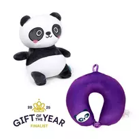 „Swapseazzz Adoramals“ pliušinė kelioninė pagalvė ir žaislas „Susu the Panda“ 2-in-1
