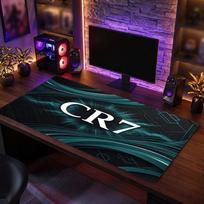 Cristiano Ronaldo emblemos pelės kilimėlis, prailgintas neslystantis guminis stalo kilimėlis žaidimams, biurui, nešiojamam kompiuteriui, gerbėjo dovana 40cmx90cm(15.7x35.4inch)