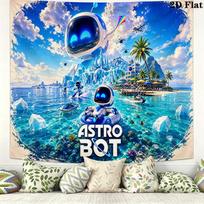 Astro bot Sieninė gobelenas Estetiškas sienos kabinamas Spausdinto audinio pledas Dekoratyviniai gobelenai miegamajam svetainei namų dekoras 150cm x 200cm