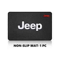 For Jeep Car Non Slip Mat Silicone Dashboard Shockproof Anti-Skid Pad Grand Cherokee Patriot Renegade Compass Wrangler black
