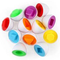 Montessori Smart Eggs Toy Baby Matching Puzzle Games Shape Sorter Educational Learning Toys For Children 2 3Y Kids Easter Gift purple