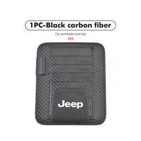 For Jeep Car Sun Visor Wallet Card Bag Cover Sunglasses Holder Auto Accessories Compass Renegade Cherokee Wrangler JK Patriot