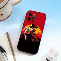 game of the-Red Dead Redemption 2  Phone Case For iPhone 17, 16,15,14,13,12,11 Plus,Pro Max, Others Soft Black Cover iPhone15pro