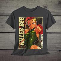 Cammy White Street Fighter Gaming Tee, Unisex T-Shirt Gamer Gift, Video Game 4XL gray
