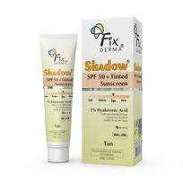 Fixderma Shadow Atspalvintas Apsauginis Kremas nuo Saulės Rudo Atspalvio SPF 50 PA+++ | 1% Hialurono Rūgštis & Vitaminas E | Skaistina & Maitina Odą | UVA & UVB Apsauga | Lengvas white