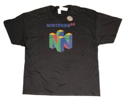 Official Nintendo 64 Retro Gaming N64 Logo Gray Cotton T-Shirt Adult 2XL NEW Unisex T-Shirt XXXL blue