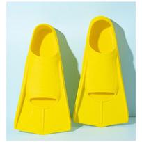 Silikoniniai trumpi plaukimo pelekai laisvuoju stiliumi krūtine treniruotėms suaugusiems vaikams unisex reguliuojamas prigludimas S Recommended Shoe Size 36-38 geltona