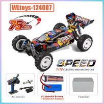 1/12 124017 Wltoys -V8 2.4G lenktyniniai RC automobiliai 4WD bešepetėlis variklis 75Km/H didelis greitis nuotolinio valdymo visureigis driftas žaislai suaugusiems