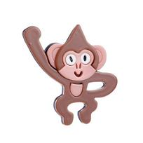 Blucome Cute Monkey Shape Women Brooches Acrylic Material Lovely Animal Woman Brooch Girls Pin on Bags Clothes ruda