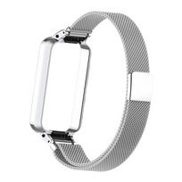 Tinka Amazfit Band 7 strap magnetiniam dirželiui nerūdijančio plieno riešo dirželis Amazfit Band 7 dirželio pakeitimo dirželis For Amazfit Band 7 sidabras