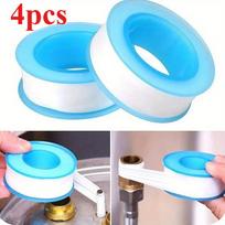 4pcs Plumbing Tapes, PTFE Tapes, Sealing Tapes, Plumbing Tapes, Sealant Tapes, Thread Sealing Tapes, Plumbing Tape for Shower Heads, 4pcs blue