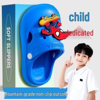 Kids' 2024 Summer Poop-Print Clogs: Boys' EVA Outdoor Sandals, Thick Sole, Non-slip, Two-Wear Design for Big and Middle Kids. Size 30/31