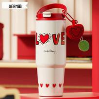 Germ Keith Haring Tata Insulated Bottle red