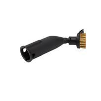 Steam Cleaner Accessories Set Nylon Copper Wire Brushes Nozzles Microfiber Cloths Sealing Rings for Kitchen Bathroom black