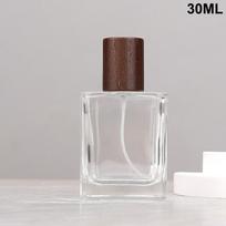 15/30/50 ml kvadratinis stiklinis kvepalų buteliukas skaidrūs purškiami buteliukai pakavimo buteliukas daugkartinio naudojimo purkštuvas kelioninis kosmetikos indelis brown