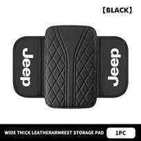 Automobilio porankių dėžutės dangtelis Centrinės konsolės porankio apsauginis padas Smulkių daiktų kišenė Jeep Cherokee Patriot Liberty Wrangler JK JL gray