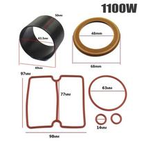 1Set 550W 750W 1100W 1500W Air Compressor Piston Ring Kit Nitrile Rubber Cylinder Sleeve Oil Free Cylinder Kit Square Gasket