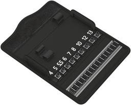 WERA Tool Storage Case for Zyklop Mini 2 and DR Ratchet 180 x 88 x 136466 1/4  Wrenches, 46mm, black